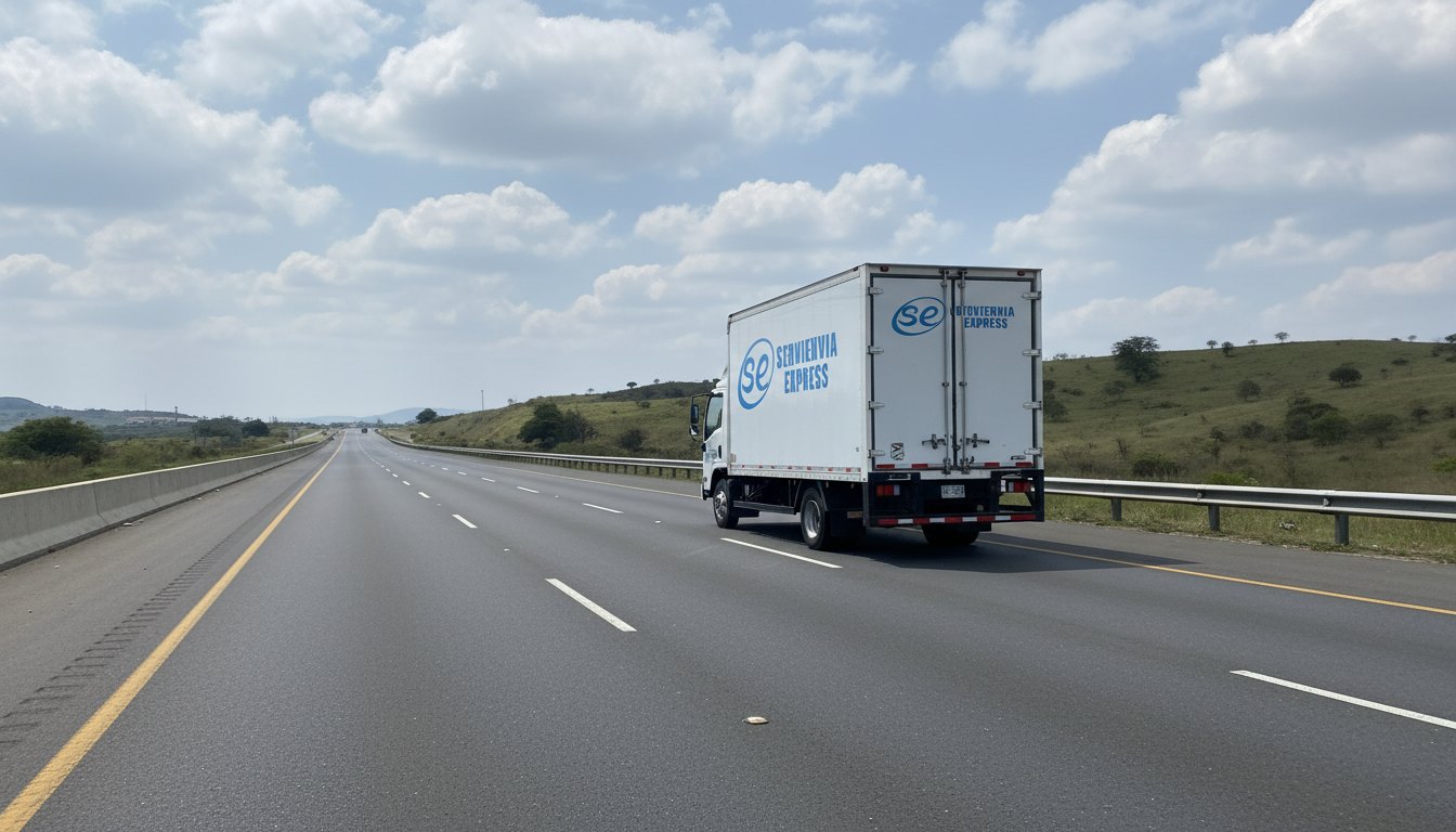 Unidad de Servienvia Express en carretera